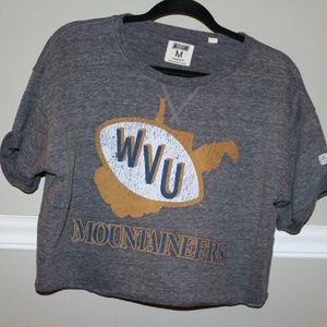 West Virginia Cropped Grey T-Shirt